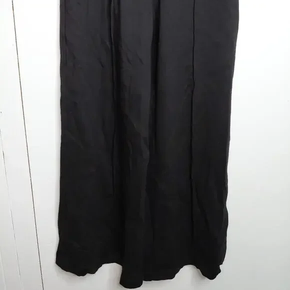 Quince Pants Womens Large Ultra Ponte Stretch Super Wide Leg Split Seam Front - Picture 5 of 12
